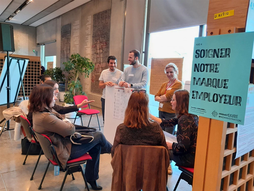 2025 : les agents se rencontrent, échangent, découvrent, proposent, conçoivent, testent et créent du lien, lors des journées « Explorer », « Créer » et « Tester ».