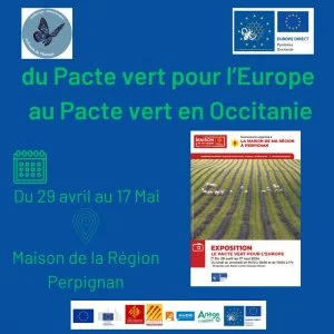 Affiche Du Pacte vert pour l'Europe au Pacte vert en Occitanie