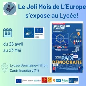 Affiche Le Joli Mois de l'Europe s'expose au Lycée!